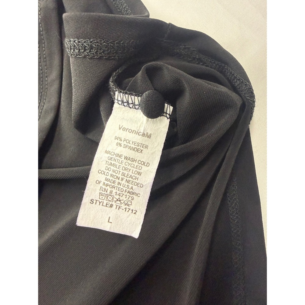 Veronica M Large Black Halter Keyhole Sleeveless Tunic Tank Top NWT - Picture 8 of 8